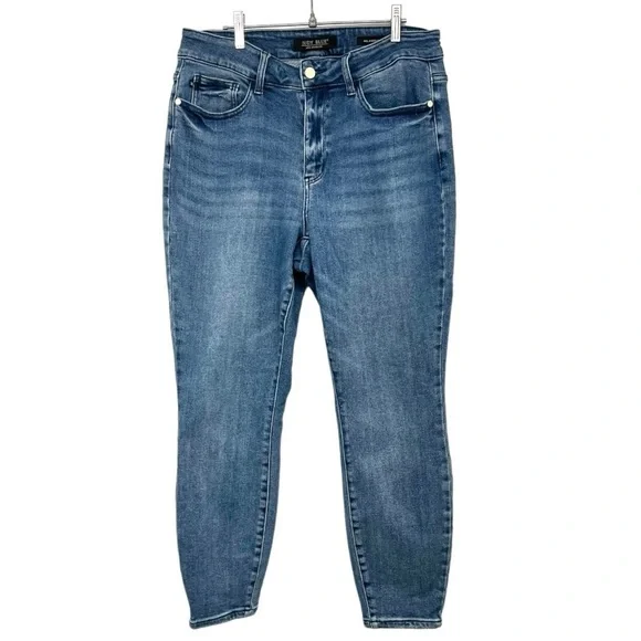 Judy Blue High Rise Relaxed Fit Mid Rise Stretch Denim Casual Jeans Womens 14W - Picture 2 of 10